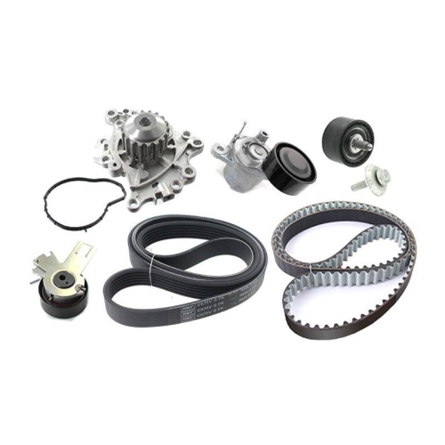 SKF Wasserpumpe + Zahn-/Keilrippenriemensatz MASTERKIT VKMC 13001