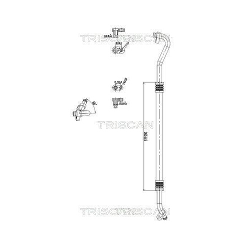TRISCAN Hochdruck-/Niederdruckleitung, Klimaanlage 9010 29113