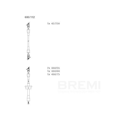 BREMI Z&uuml;ndleitungssatz 600/112