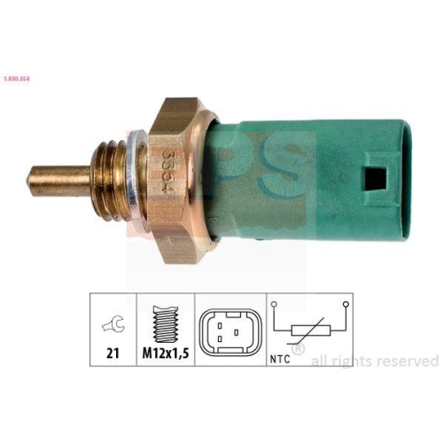 EPS Sensor, K&uuml;hlmitteltemperatur Made in Italy - OE Equivalent 1.830.354