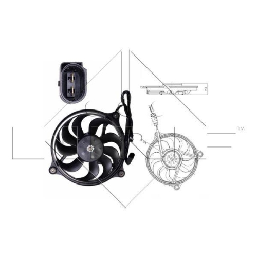 NRF Lüfter, Motorkühlung 47699