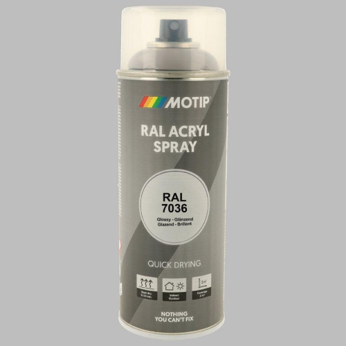 MOTIP Lack RAL 7036 platingrau hochglanz 400 ml 07023