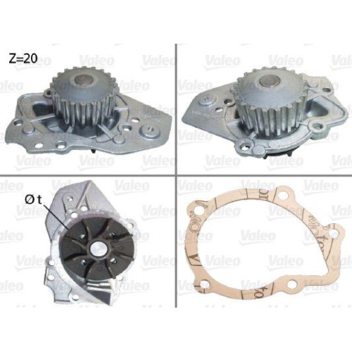 VALEO Wasserpumpe, Motork&uuml;hlung 506014