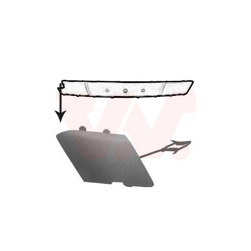 VAN WEZEL Klappe, Abschlepphaken ** Equipart ** 3753587