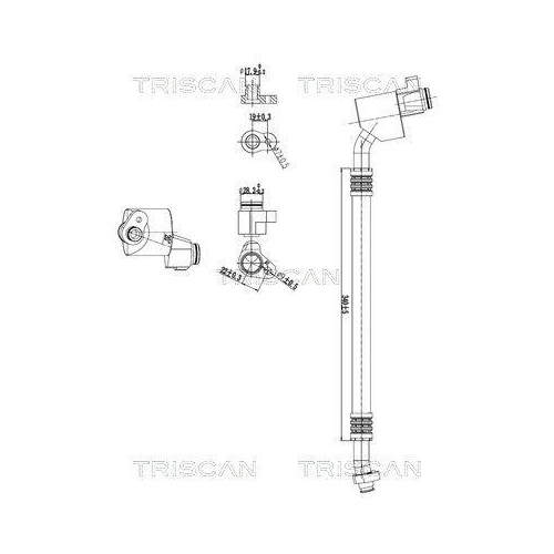 TRISCAN Hochdruck-/Niederdruckleitung, Klimaanlage 9010 29117