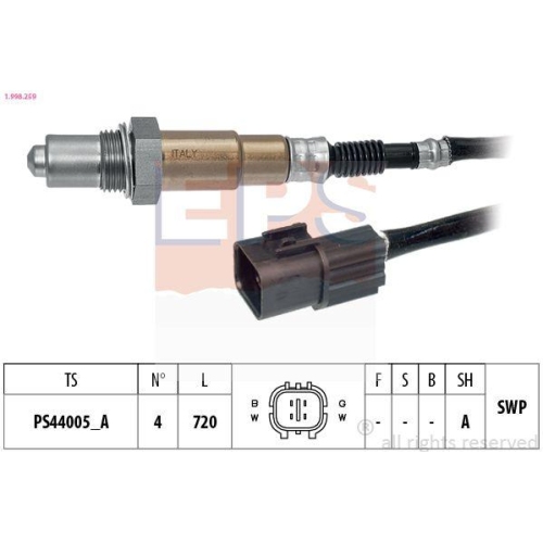 EPS Lambdasonde Made in Italy - OE Equivalent 1.998.259