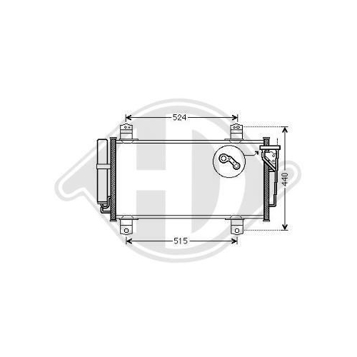 DIEDERICHS Kondensator, Klimaanlage DIEDERICHS Climate DCC1234