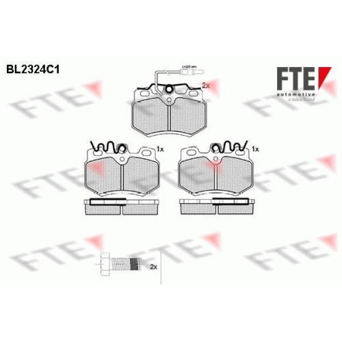 FTE Bremsbelagsatz, Scheibenbremse