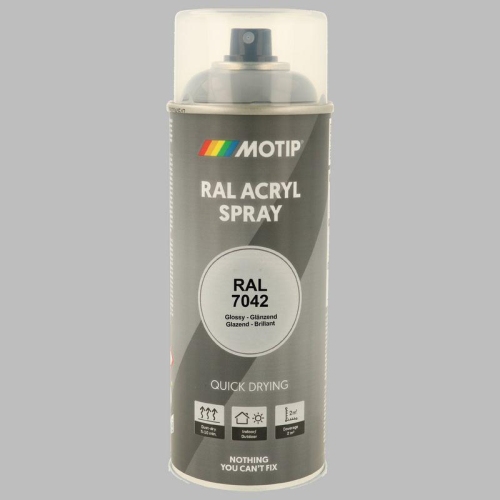 MOTIP Lack RAL 7042 verk.grau "A" hochglanz 400 ml 07028
