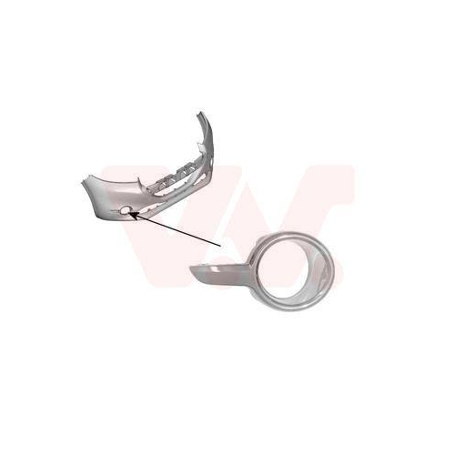 VAN WEZEL L&uuml;ftungsgitter, Sto&szlig;f&auml;nger ** Equipart ** 4034598