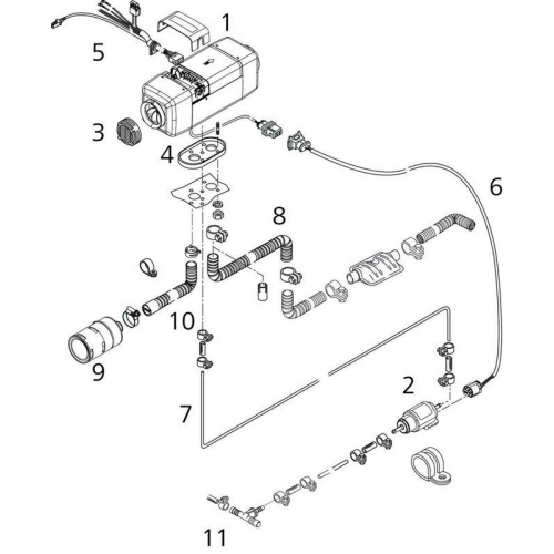 WEBASTO Standheizung SOD VW ID.Buzz MY2022 AT2000STC Diesel 1329821A