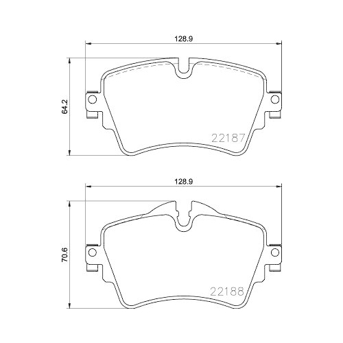 DON Bremsbelagsatz, Scheibenbremse PCP1882
