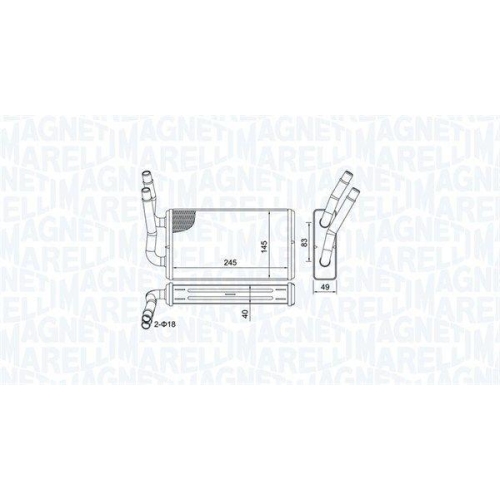 MAGNETI MARELLI W&auml;rmetauscher, Innenraumheizung