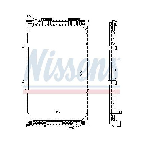 NISSENS K&uuml;hler, Motork&uuml;hlung 62872A