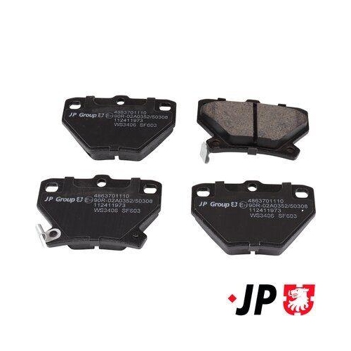 JP GROUP Bremsbelagsatz, Scheibenbremse JP 4863701110