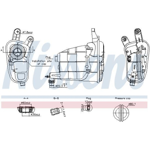 NISSENS Ausgleichsbeh&auml;lter, K&uuml;hlmittel ** FIRST FIT ** 996315