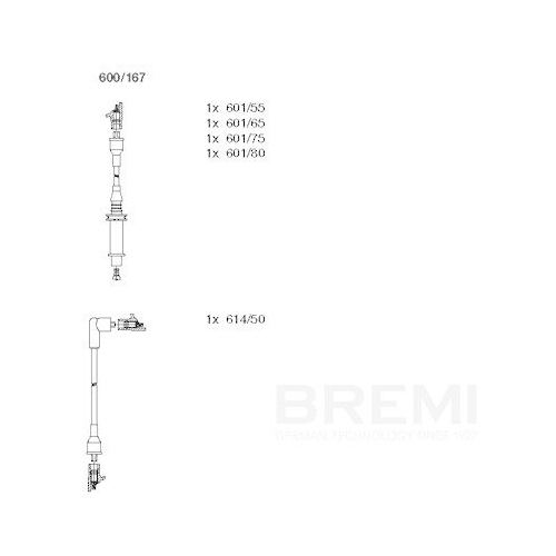 BREMI Z&uuml;ndleitungssatz 600/167