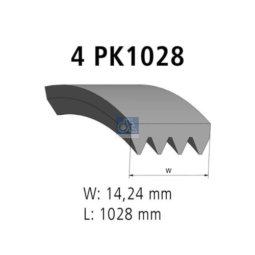 DT Spare Parts Keilrippenriemen 7.54801