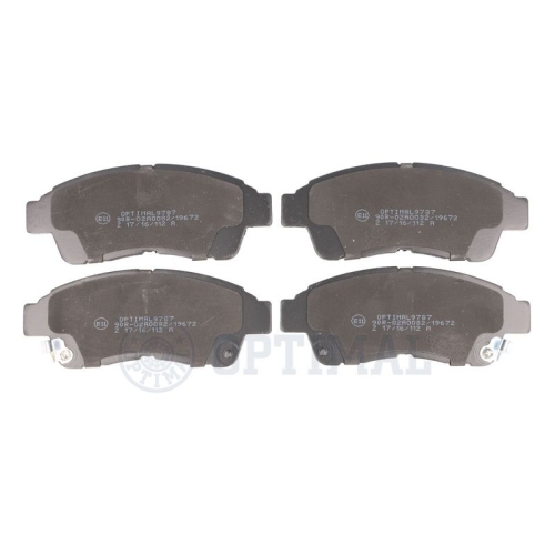 OPTIMAL Bremsbelagsatz, Scheibenbremse BP-09787