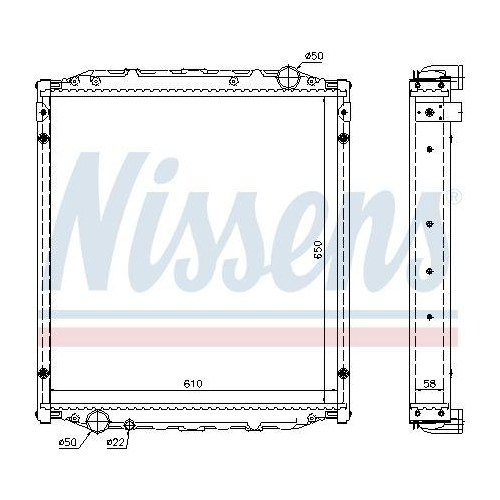 NISSENS Kühler, Motorkühlung 62876A