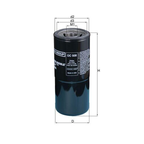 MAHLE &Ouml;lfilter OC 508