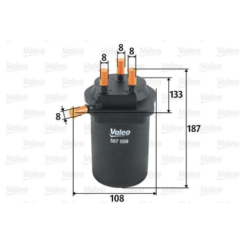 VALEO Kraftstofffilter 587559