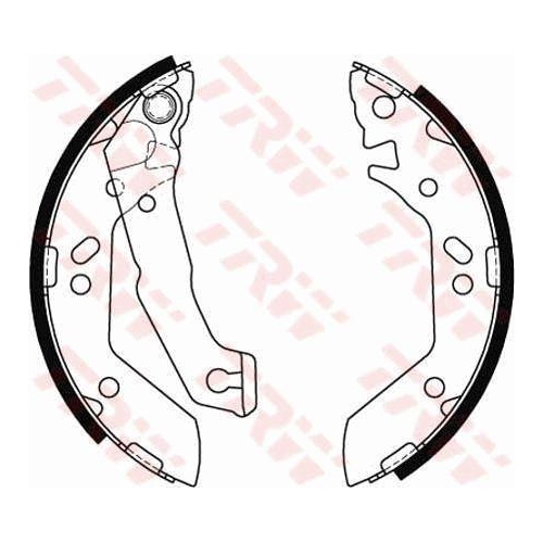 TRW Bremsbackensatz GS8684