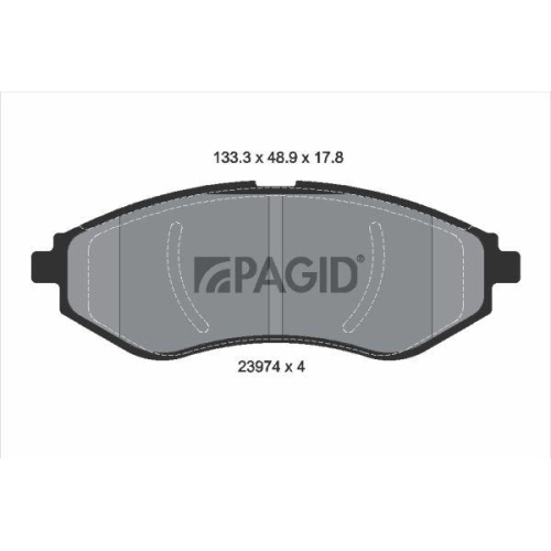 PAGID Bremsbelagsatz, Scheibenbremse T1443N