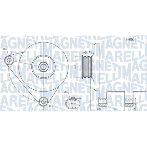 MAGNETI MARELLI Generator 063731910010