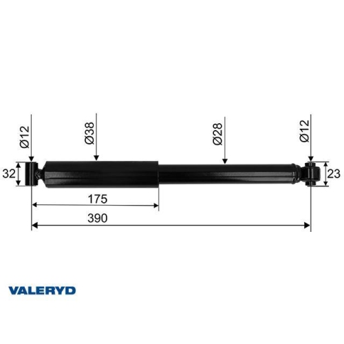 Valeryd, Auflaufd&auml;mpfer f&uuml;r BPW/PEITZ/Gr&uuml;mer AK 3509 - bis Bj. 1998, CC=390