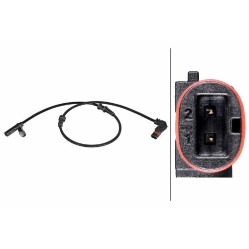 HELLA Sensor, Raddrehzahl 6PU 358 216-721