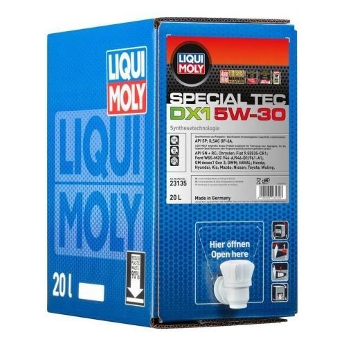 Liqui Moly Special Tec DX1 5W-30 20-Liter Bag in Box Motoröl, Art-Nr. 3766
