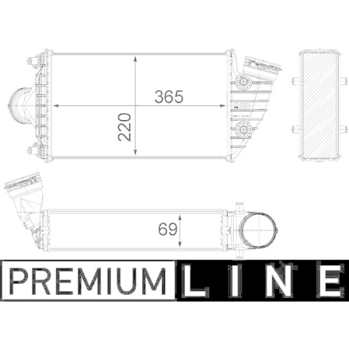 MAHLE Ladeluftk&uuml;hler BEHR *** PREMIUM LINE *** CI 380 000P