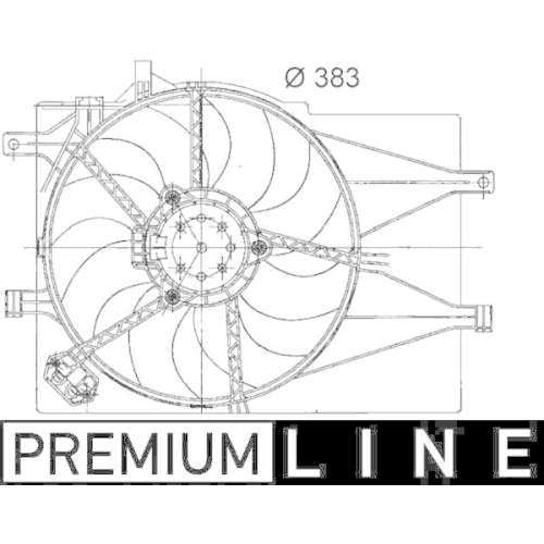 MAHLE L&uuml;fter, Motork&uuml;hlung BEHR *** PREMIUM LINE *** CFF 200 000P
