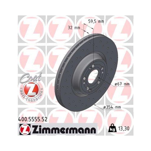 ZIMMERMANN Bremsscheibe SPORT Z 400.5555.52