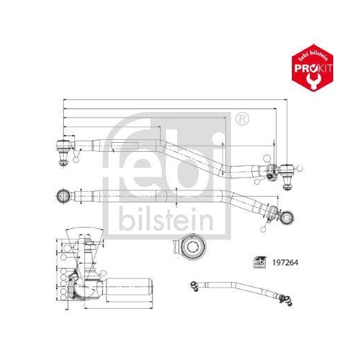 FEBI BILSTEIN Lenkstange ProKit 197264