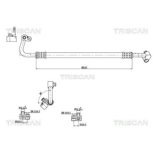 TRISCAN Hochdruck-/Niederdruckleitung, Klimaanlage 9010 29128