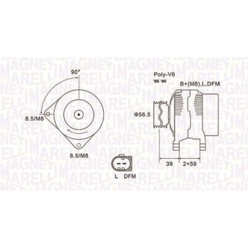 MAGNETI MARELLI Generator 063731911010