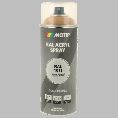 MOTIP Lack RAL 1011 braunbeige hochglanz 400 ml 07054