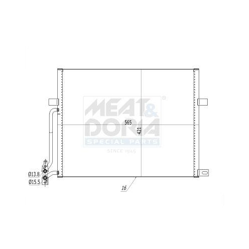 MEAT & DORIA Kondensator, Klimaanlage 991242