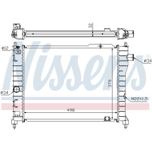 NISSENS K&uuml;hler, Motork&uuml;hlung 63062A