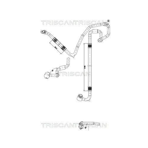 TRISCAN Hochdruck-/Niederdruckleitung, Klimaanlage 9010 29130