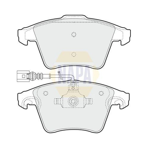 NAPA Bremsbelagsatz, Scheibenbremse NAPA NBP1312