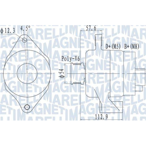MAGNETI MARELLI Generator 063732050010
