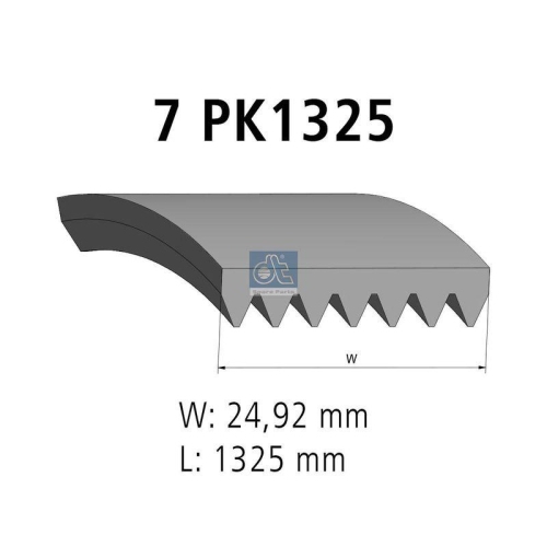 DT Spare Parts Keilrippenriemen 7.54807