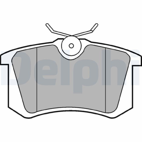 DELPHI Bremsbelagsatz, Scheibenbremse LP2255