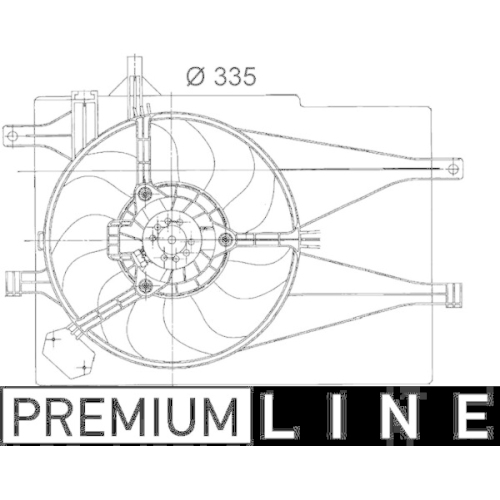 MAHLE L&uuml;fter, Motork&uuml;hlung BEHR *** PREMIUM LINE *** CFF 204 000P