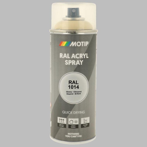 MOTIP Lack RAL 1014 elfenbein hochglanz 400 ml 07057