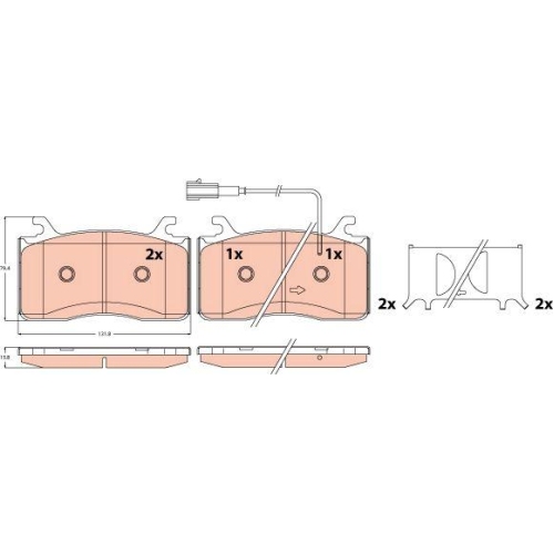 TRW Bremsbelagsatz, Scheibenbremse