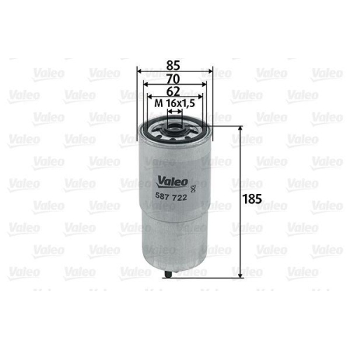 VALEO Kraftstofffilter 587722